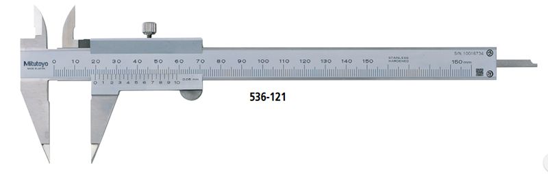 Thước cặp mỏ kẹp đầu nhọn đo khe hẹp Mitutoyo 536-121