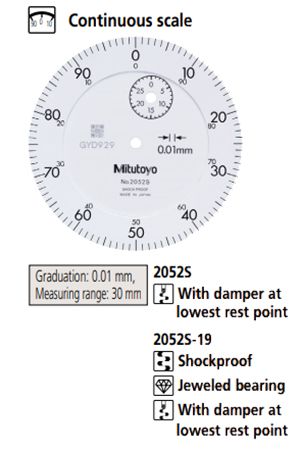 Đồng hồ so dùng cho dải đo dài Mitutoyo series 2