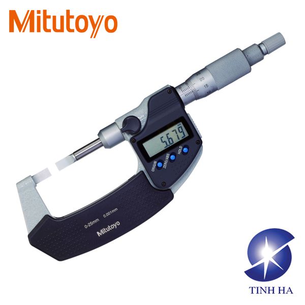 Panme đo ngoài điện tử kiểu đầu lưỡi dẹt series 422 Mitutoyo