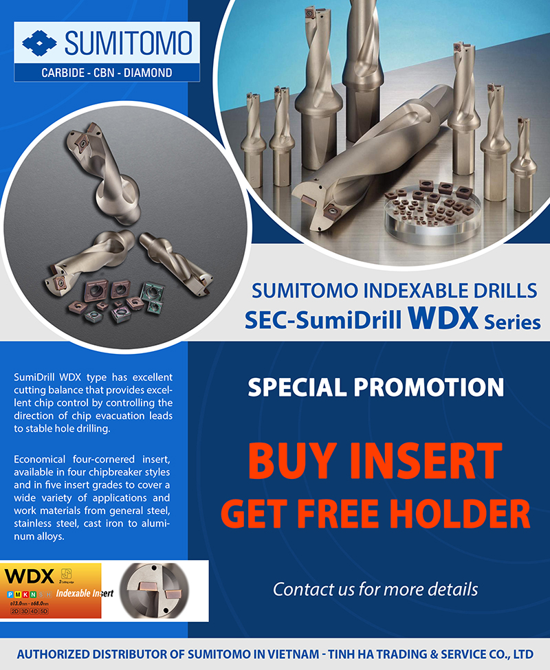 SumiDrill WDX - 可轉位鑽頭