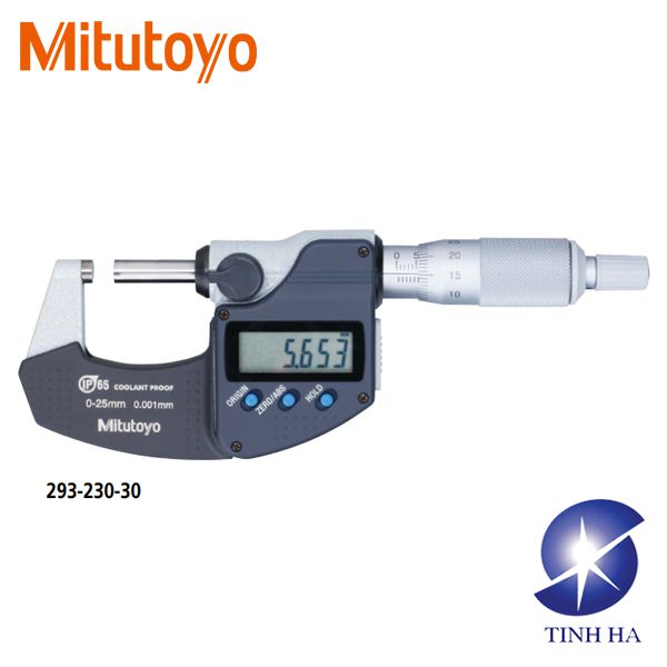 Panme đo ngoài điện tử 0-25mm/0.001mm Mitutoyo 293-230-30