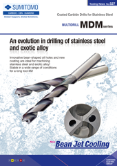 Coated Carbide Drills for Stainless Steel MULTIDRILL MDM series