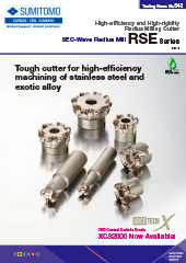 High Efficiency and High Rigidity Radius Milling Cutter SEC-Wave Radius Mill RSE series