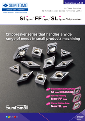 G-Class Positive 3D Chipbreaker Series for Swiss Lathe SI type / FF type / SL type Chipbreaker